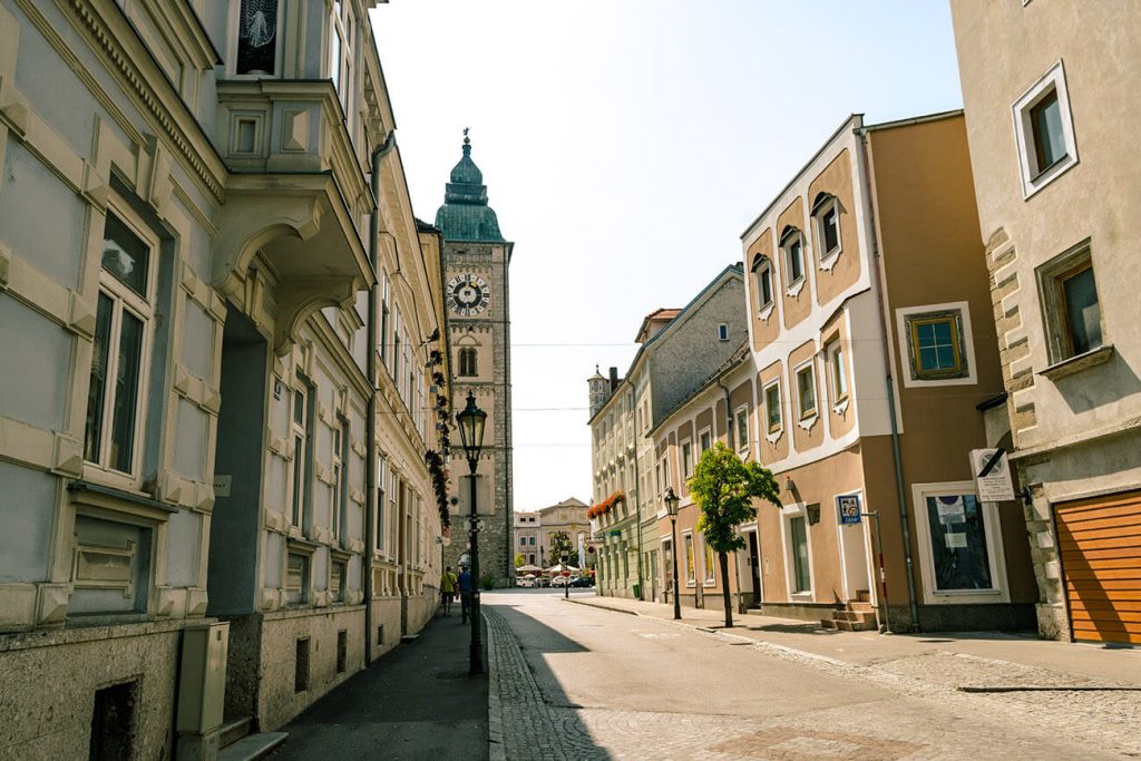View of Statturum in Enns, one of the main attractions of visiting Enns, Austria.