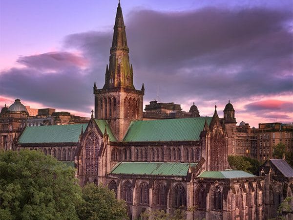 Beautiful view of Glasgow Cathedral. One of the best things to do in Glasgow, Scotland is the Glasgow Cathedral. #travel #scotland #glasgow #UK