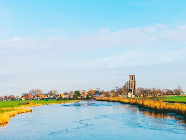 Beautiful view of Randsdorp, a beautiful village within Amsterdam.