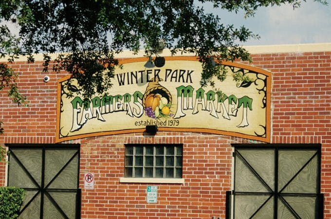 Farmer's Market in Winter Park, Florida.