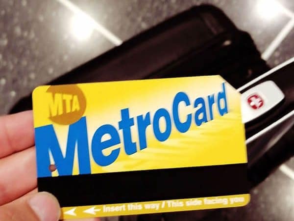 Metrocard purchased for use on the Airtrain to JFK